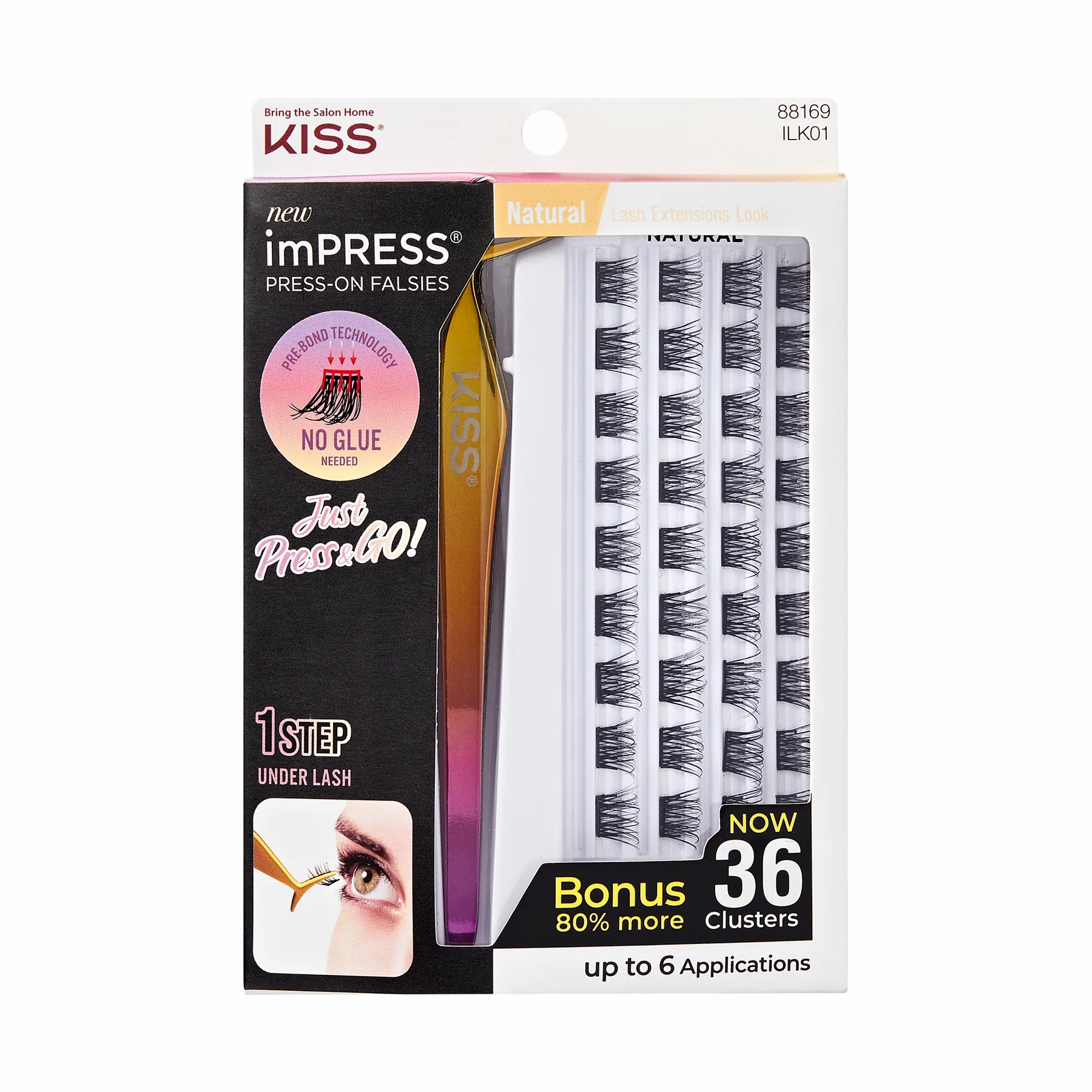 Kiss imPRESS Press-On Falsies "Natural" 36 salku! UUS!